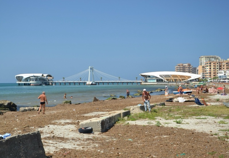 La spiaggia di Durazzo